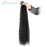 Kinky Curly Hair Bundles Synthetic Hair Extensions Blonde Two Tone Color Hair Weave Bundles 3bundle/100g For Women Free Shipping