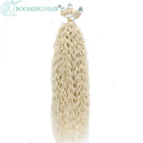 Kinky Curly Hair Bundles Synthetic Hair Extensions Blonde Two Tone Color Hair Weave Bundles 3bundle/100g For Women Free Shipping