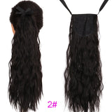 TALANG Long Straight Ponytail Hairpiece 85cm Female Clip Hair Tail False Hair With Hairpins Synthetic Hair Extensions