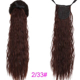TALANG Long Straight Ponytail Hairpiece 85cm Female Clip Hair Tail False Hair With Hairpins Synthetic Hair Extensions