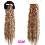 TALANG Long Straight Ponytail Hairpiece 85cm Female Clip Hair Tail False Hair With Hairpins Synthetic Hair Extensions
