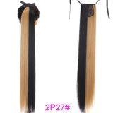 TALANG Long Straight Ponytail Hairpiece 85cm Female Clip Hair Tail False Hair With Hairpins Synthetic Hair Extensions