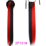 TALANG Long Straight Ponytail Hairpiece 85cm Female Clip Hair Tail False Hair With Hairpins Synthetic Hair Extensions