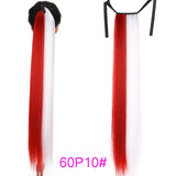TALANG Long Straight Ponytail Hairpiece 85cm Female Clip Hair Tail False Hair With Hairpins Synthetic Hair Extensions