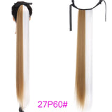 TALANG Long Straight Ponytail Hairpiece 85cm Female Clip Hair Tail False Hair With Hairpins Synthetic Hair Extensions