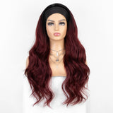 kryssma Long Wavy Headband Wig for Black Women None Replacement Body Wave Synthetic Headwraps Hair Wig 2020 New Fashion