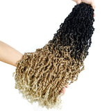 Crochet Braid Hair Passion Twist 18"&28" Ombre Synthetic Braiding hair  Curly Locks Crochet Dreadlocks hair Extensions