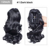 S-noilite Big Grab Claw Clip In Ponytail Hair Extension Syntheitc Ponytail Extension Hair Fake Hairpiece For Women Daily Party