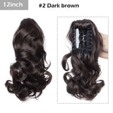 S-noilite Big Grab Claw Clip In Ponytail Hair Extension Syntheitc Ponytail Extension Hair Fake Hairpiece For Women Daily Party