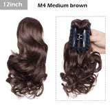 S-noilite Big Grab Claw Clip In Ponytail Hair Extension Syntheitc Ponytail Extension Hair Fake Hairpiece For Women Daily Party
