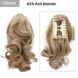 S-noilite Big Grab Claw Clip In Ponytail Hair Extension Syntheitc Ponytail Extension Hair Fake Hairpiece For Women Daily Party