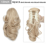 S-noilite Big Grab Claw Clip In Ponytail Hair Extension Syntheitc Ponytail Extension Hair Fake Hairpiece For Women Daily Party