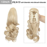 S-noilite Big Grab Claw Clip In Ponytail Hair Extension Syntheitc Ponytail Extension Hair Fake Hairpiece For Women Daily Party