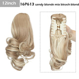 S-noilite Big Grab Claw Clip In Ponytail Hair Extension Syntheitc Ponytail Extension Hair Fake Hairpiece For Women Daily Party