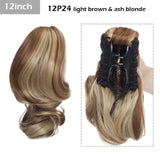 S-noilite Big Grab Claw Clip In Ponytail Hair Extension Syntheitc Ponytail Extension Hair Fake Hairpiece For Women Daily Party