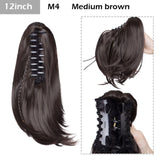 S-noilite Big Grab Claw Clip In Ponytail Hair Extension Syntheitc Ponytail Extension Hair Fake Hairpiece For Women Daily Party