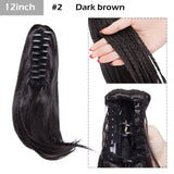 S-noilite Big Grab Claw Clip In Ponytail Hair Extension Syntheitc Ponytail Extension Hair Fake Hairpiece For Women Daily Party