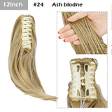 S-noilite Big Grab Claw Clip In Ponytail Hair Extension Syntheitc Ponytail Extension Hair Fake Hairpiece For Women Daily Party