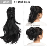 S-noilite Big Grab Claw Clip In Ponytail Hair Extension Syntheitc Ponytail Extension Hair Fake Hairpiece For Women Daily Party