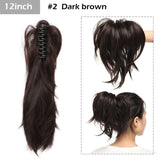 S-noilite Big Grab Claw Clip In Ponytail Hair Extension Syntheitc Ponytail Extension Hair Fake Hairpiece For Women Daily Party