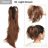 S-noilite Big Grab Claw Clip In Ponytail Hair Extension Syntheitc Ponytail Extension Hair Fake Hairpiece For Women Daily Party