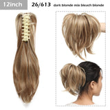 S-noilite Big Grab Claw Clip In Ponytail Hair Extension Syntheitc Ponytail Extension Hair Fake Hairpiece For Women Daily Party