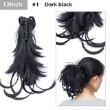 S-noilite Big Grab Claw Clip In Ponytail Hair Extension Syntheitc Ponytail Extension Hair Fake Hairpiece For Women Daily Party