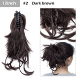 S-noilite Big Grab Claw Clip In Ponytail Hair Extension Syntheitc Ponytail Extension Hair Fake Hairpiece For Women Daily Party
