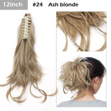 S-noilite Big Grab Claw Clip In Ponytail Hair Extension Syntheitc Ponytail Extension Hair Fake Hairpiece For Women Daily Party