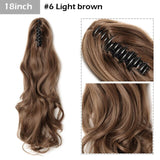 S-noilite Big Grab Claw Clip In Ponytail Hair Extension Syntheitc Ponytail Extension Hair Fake Hairpiece For Women Daily Party