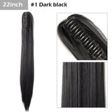 S-noilite Big Grab Claw Clip In Ponytail Hair Extension Syntheitc Ponytail Extension Hair Fake Hairpiece For Women Daily Party