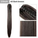S-noilite Big Grab Claw Clip In Ponytail Hair Extension Syntheitc Ponytail Extension Hair Fake Hairpiece For Women Daily Party