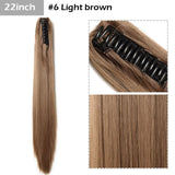 S-noilite Big Grab Claw Clip In Ponytail Hair Extension Syntheitc Ponytail Extension Hair Fake Hairpiece For Women Daily Party