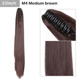 S-noilite Big Grab Claw Clip In Ponytail Hair Extension Syntheitc Ponytail Extension Hair Fake Hairpiece For Women Daily Party