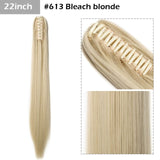 S-noilite Big Grab Claw Clip In Ponytail Hair Extension Syntheitc Ponytail Extension Hair Fake Hairpiece For Women Daily Party