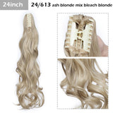 S-noilite Big Grab Claw Clip In Ponytail Hair Extension Syntheitc Ponytail Extension Hair Fake Hairpiece For Women Daily Party