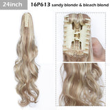 S-noilite Big Grab Claw Clip In Ponytail Hair Extension Syntheitc Ponytail Extension Hair Fake Hairpiece For Women Daily Party