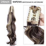 S-noilite Big Grab Claw Clip In Ponytail Hair Extension Syntheitc Ponytail Extension Hair Fake Hairpiece For Women Daily Party