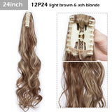 S-noilite Big Grab Claw Clip In Ponytail Hair Extension Syntheitc Ponytail Extension Hair Fake Hairpiece For Women Daily Party