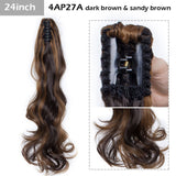 S-noilite Big Grab Claw Clip In Ponytail Hair Extension Syntheitc Ponytail Extension Hair Fake Hairpiece For Women Daily Party