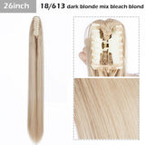 S-noilite Big Grab Claw Clip In Ponytail Hair Extension Syntheitc Ponytail Extension Hair Fake Hairpiece For Women Daily Party
