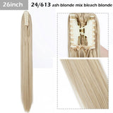 S-noilite Big Grab Claw Clip In Ponytail Hair Extension Syntheitc Ponytail Extension Hair Fake Hairpiece For Women Daily Party