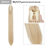 S-noilite Big Grab Claw Clip In Ponytail Hair Extension Syntheitc Ponytail Extension Hair Fake Hairpiece For Women Daily Party