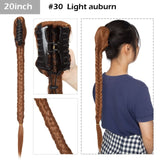 S-noilite Big Grab Claw Clip In Ponytail Hair Extension Syntheitc Ponytail Extension Hair Fake Hairpiece For Women Daily Party