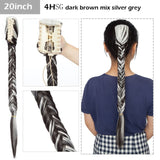 S-noilite Big Grab Claw Clip In Ponytail Hair Extension Syntheitc Ponytail Extension Hair Fake Hairpiece For Women Daily Party