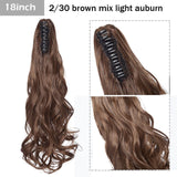 S-noilite Big Grab Claw Clip In Ponytail Hair Extension Syntheitc Ponytail Extension Hair Fake Hairpiece For Women Daily Party
