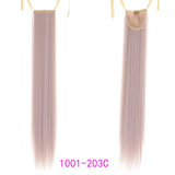 TALANG Long Straight Ponytail Hairpiece 85cm Female Clip Hair Tail False Hair With Hairpins Synthetic Hair Extensions