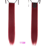TALANG Long Straight Ponytail Hairpiece 85cm Female Clip Hair Tail False Hair With Hairpins Synthetic Hair Extensions