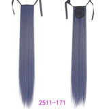 TALANG Long Straight Ponytail Hairpiece 85cm Female Clip Hair Tail False Hair With Hairpins Synthetic Hair Extensions