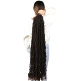 36 Inch Soft Nu Locs Crochet Hair Synthetic Goddess Faux Locks Braiding Hair Extensions Blonde Dreadlocks Crochet Hair for Women